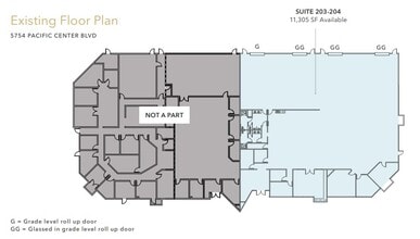 5744 Pacific Center Blvd, San Diego, CA à louer Plan d’étage- Image 1 de 1