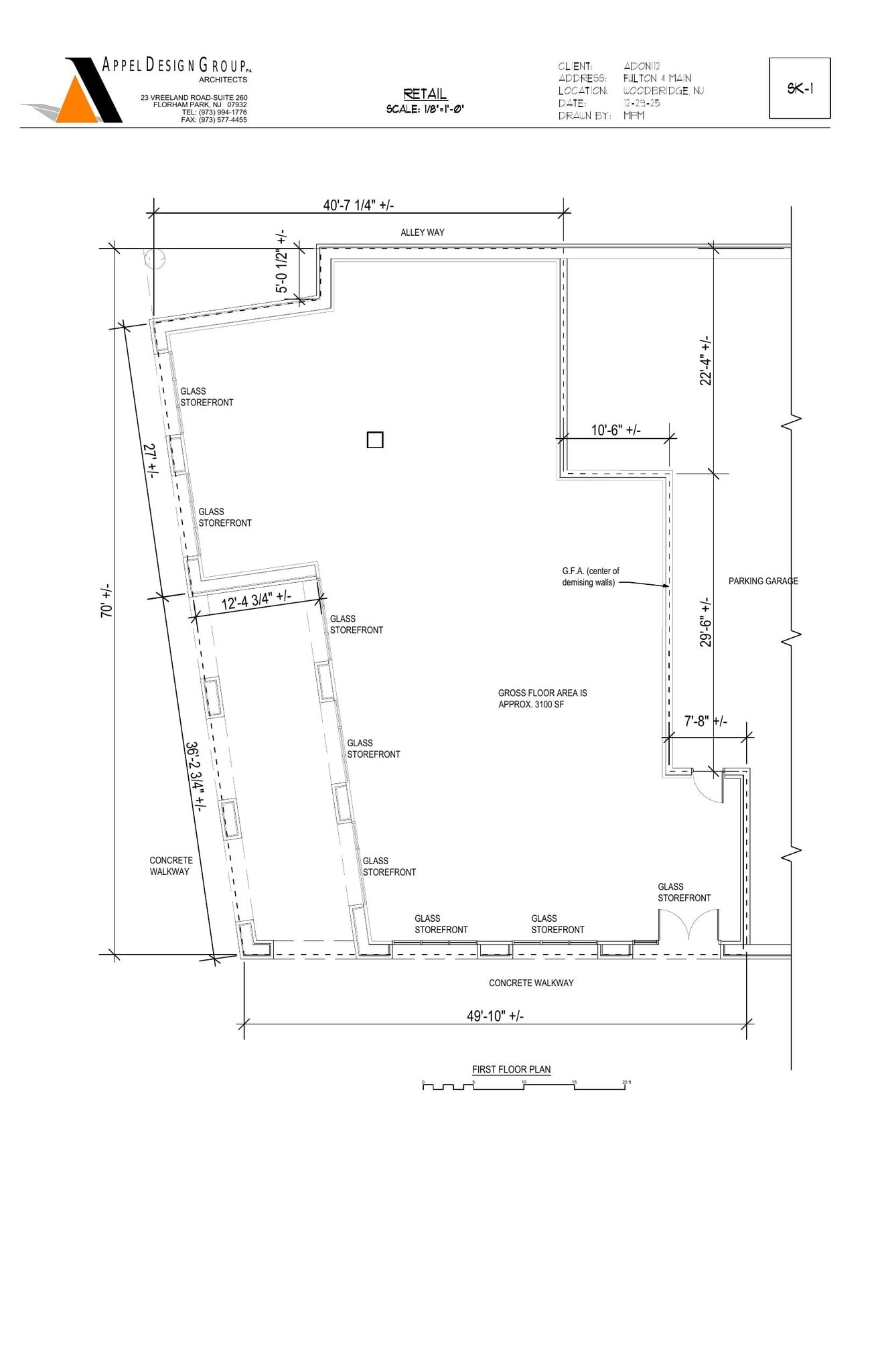 360 Fulton St, Woodbridge, NJ for lease Floor Plan- Image 1 of 2