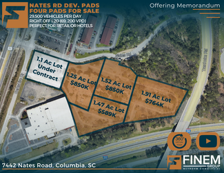 Plus de détails pour 7442 Nates Rd, Columbia, SC - Terrain à vendre