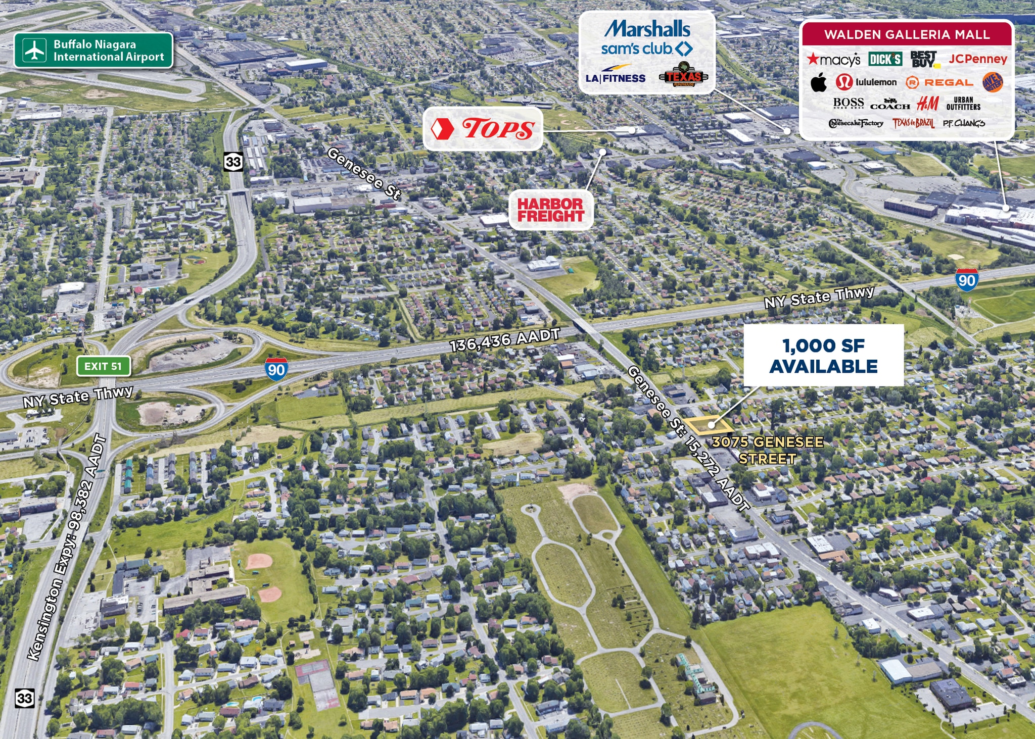 3075 Genesee St, Cheektowaga, NY for lease Aerial- Image 1 of 1