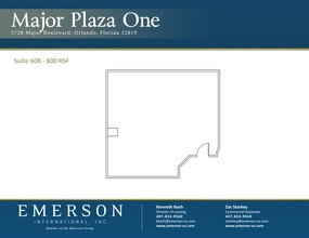 5750 Major Blvd, Orlando, FL à louer Plan de site- Image 1 de 1