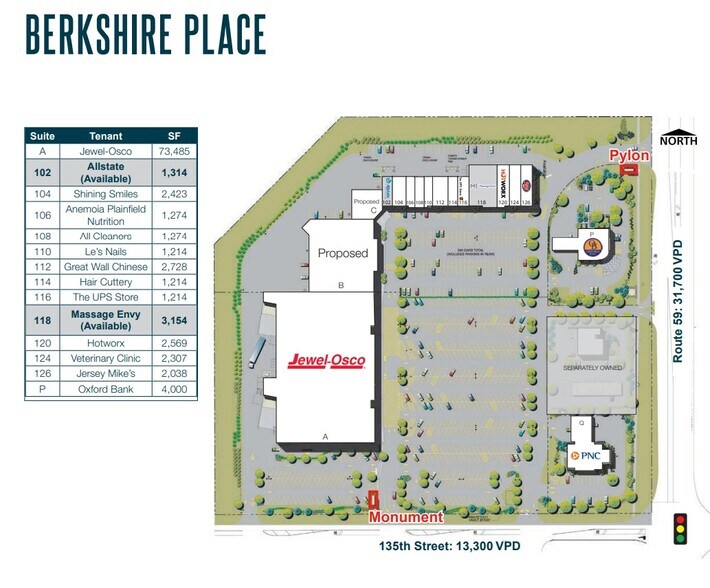 13400 S Route 59, Plainfield, IL à louer - Plan de site - Image 3 de 3