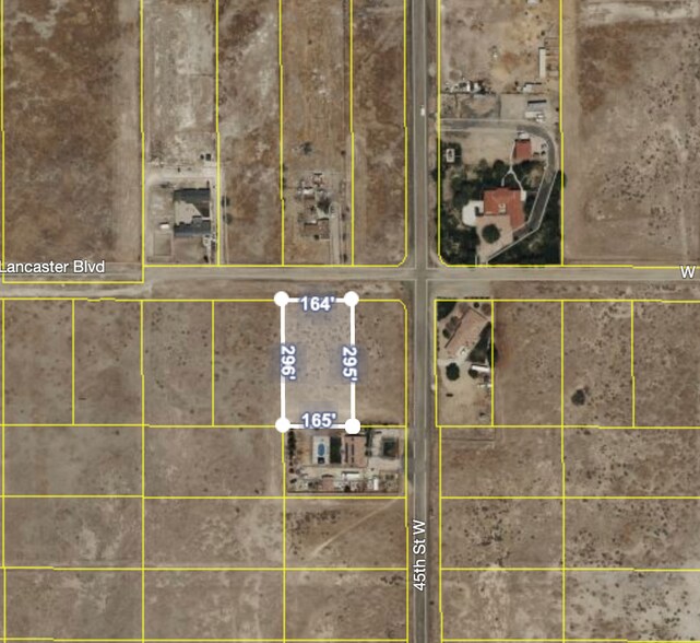 Vac Lancaster Vic 45th St blvd, Lancaster, CA à vendre - Aérien - Image 1 de 2