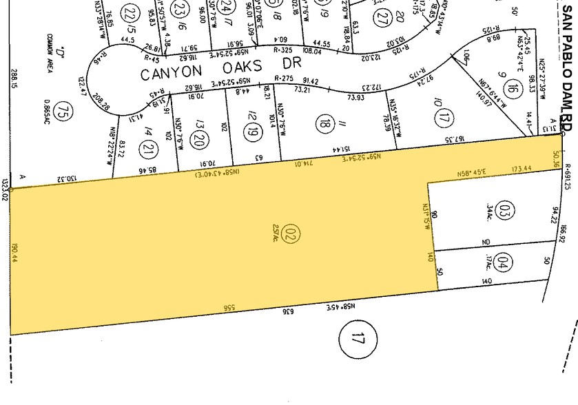 6284 San Pablo Dam Rd, El Sobrante, CA à vendre - Plan cadastral - Image 2 de 26