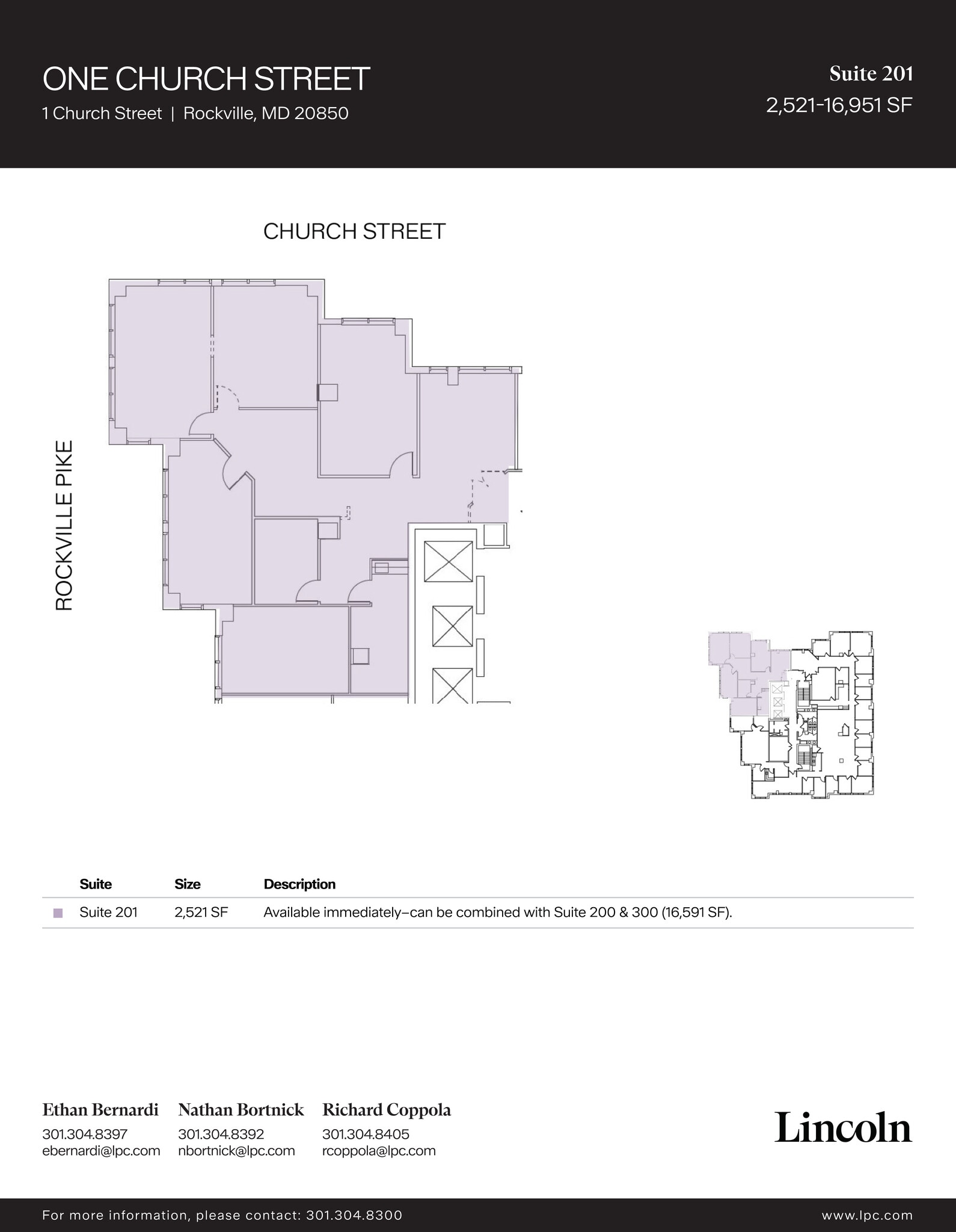 1 Church St, Rockville, MD for lease Floor Plan- Image 1 of 1