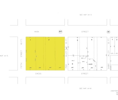 446 W Main St, Monongahela, PA à louer - Plan cadastral - Image 3 de 3