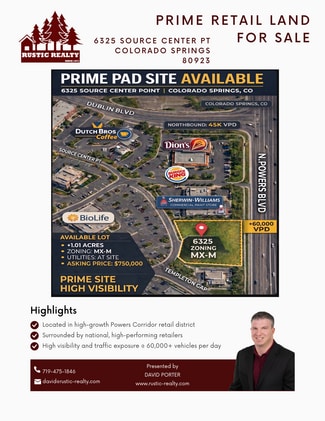More details for 6325 Source Center Pt, Colorado Springs, CO - Land for Sale