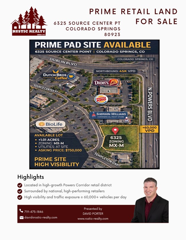 More details for 6325 Source Center Pt, Colorado Springs, CO - Land for Sale
