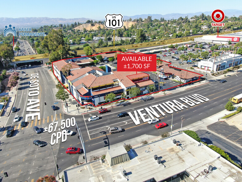 20833-20861 Ventura Blvd, Woodland Hills, CA for lease - Aerial - Image 2 of 5