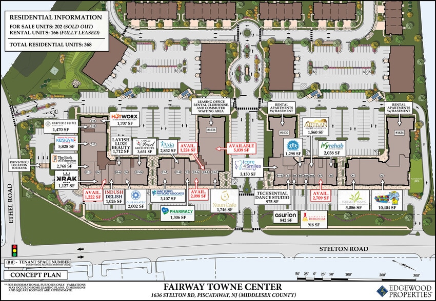 1636 Stelton Rd, Piscataway, NJ for lease - Site Plan - Image 2 of 36
