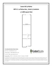 4071 E La Palma Ave, Anaheim, CA à louer Plan de site- Image 1 de 1
