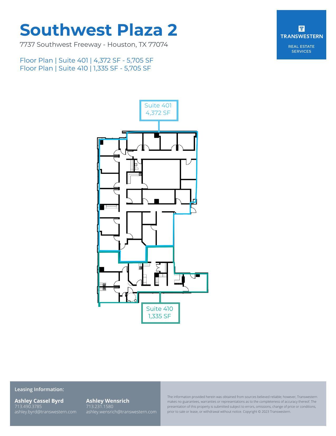 7737 Southwest Fwy, Houston, TX à louer Plan d’étage- Image 1 de 1