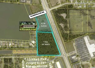 US 41 & Harborage Drive to Park Rd, Fort Myers, FL - Aérien  Vue de la carte