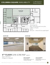 111 SW Columbia St, Portland, OR à louer Plan d’étage- Image 1 de 5