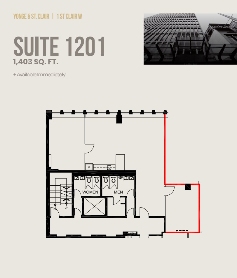 1 St Clair Ave W, Toronto, ON for lease Floor Plan- Image 1 of 1
