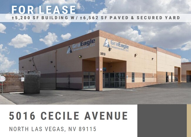 Plus de détails pour 5016 Cecile Ave, Las Vegas, NV - Industriel à louer