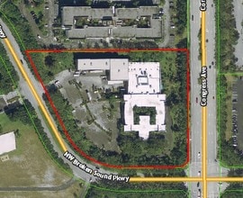 5801 N Congress Ave, Boca Raton, FL - AÉRIEN  Vue de la carte