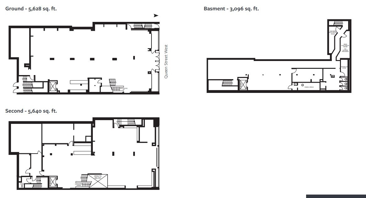 341 Queen St W, Toronto, ON for lease Floor Plan- Image 1 of 1