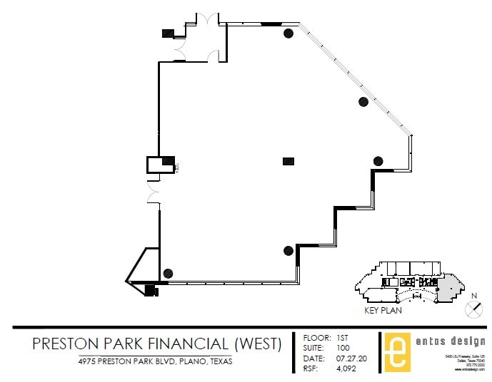 4975 Preston Park Blvd, Plano, TX à louer Plan d’étage- Image 1 de 1