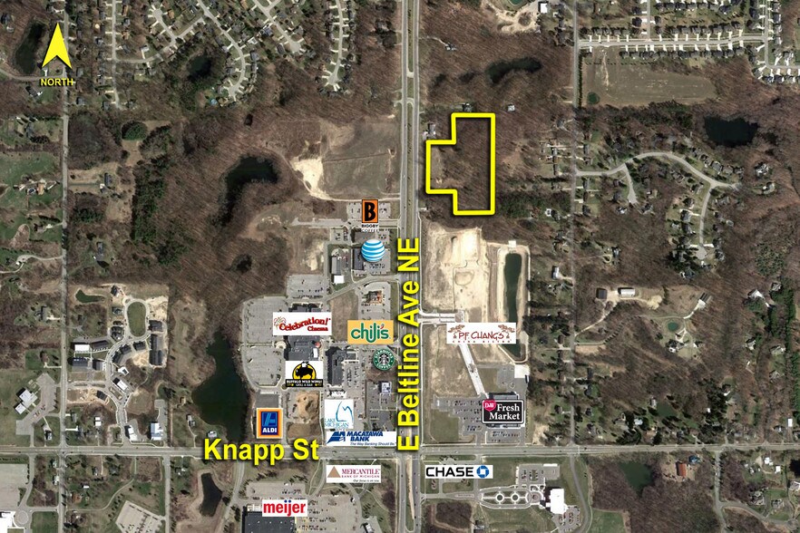 2300 E Beltline Ave NE, Grand Rapids, MI à vendre - Aérien - Image 3 de 7