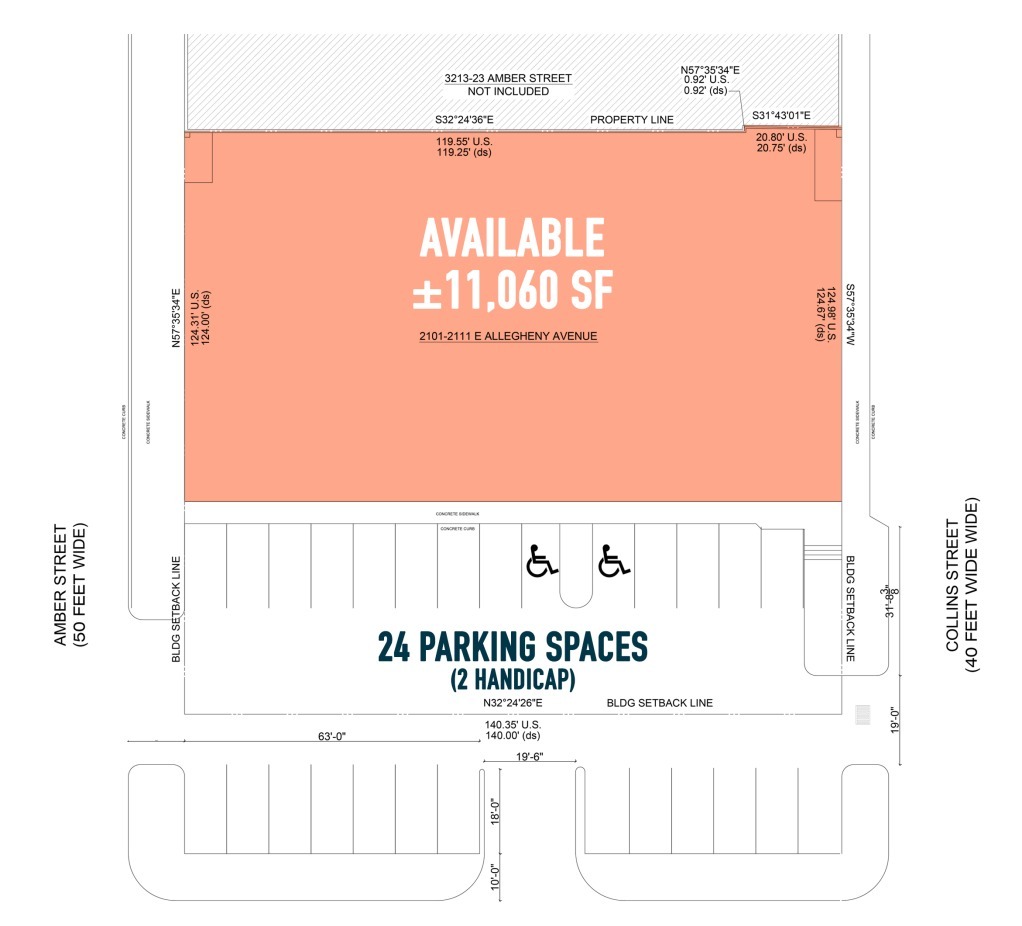 2101 E Allegheny Ave, Philadelphia, PA à louer Plan de site- Image 1 de 1