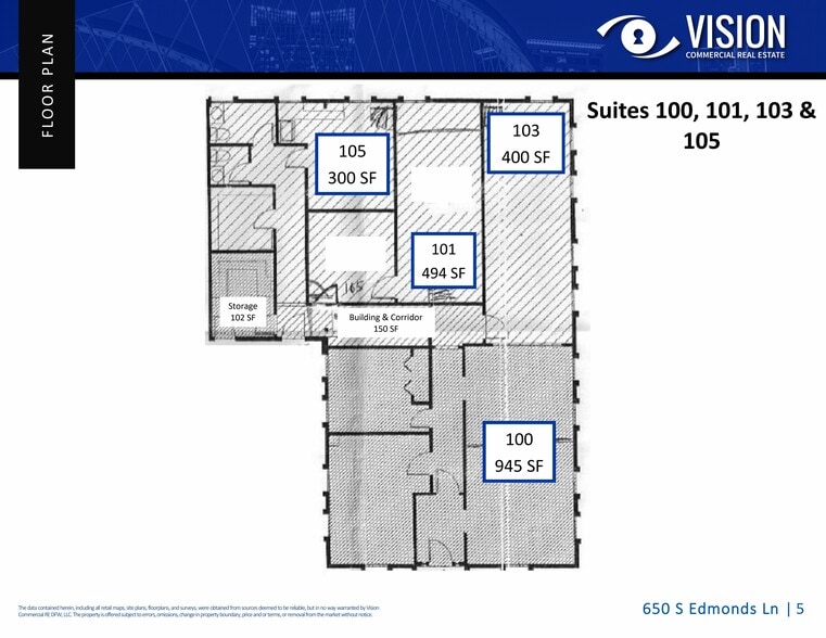 650 S Edmonds Ln, Lewisville, TX for lease - Floor Plan - Image 3 of 4
