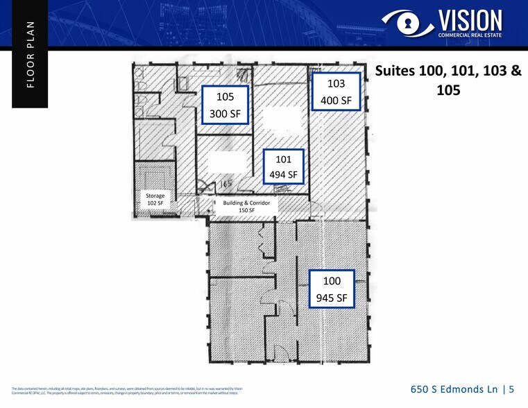 650 S Edmonds Ln, Lewisville, TX à louer - Plan d’étage - Image 3 de 4