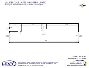 2696 NW 31st Ave, Lauderdale Lakes, FL à louer Plan d’étage- Image 2 de 2