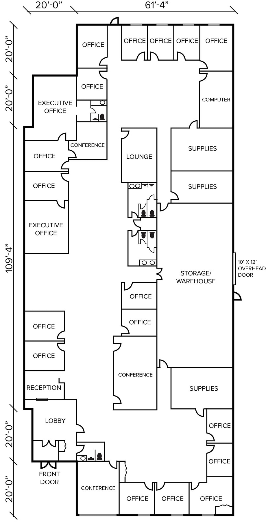 2129 Austin Ave, Rochester Hills, MI for lease Floor Plan- Image 1 of 1