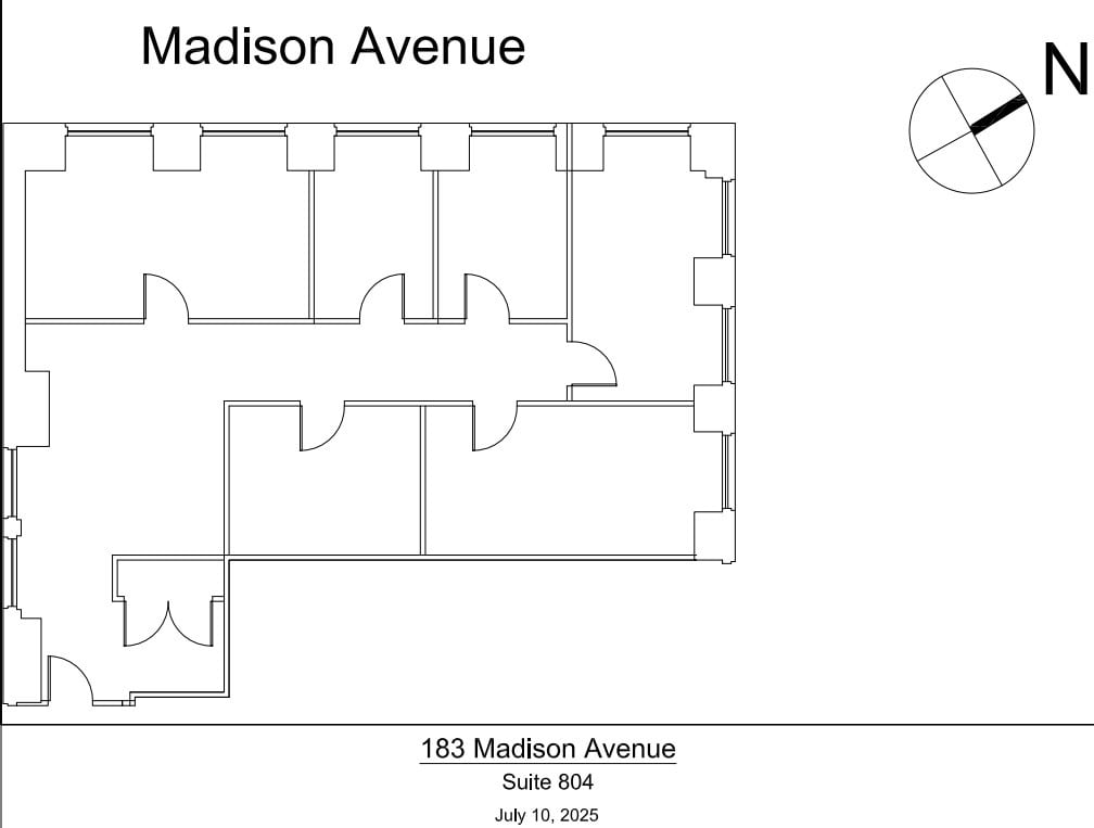 183 Madison Ave, New York, NY for lease Floor Plan- Image 1 of 1