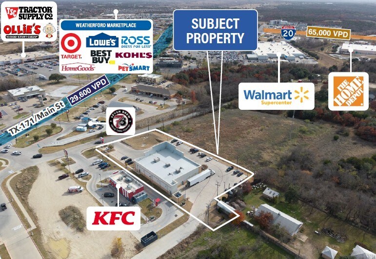 106 Cleburne Ave, Weatherford, TX à vendre - Photo du bâtiment - Image 2 de 5