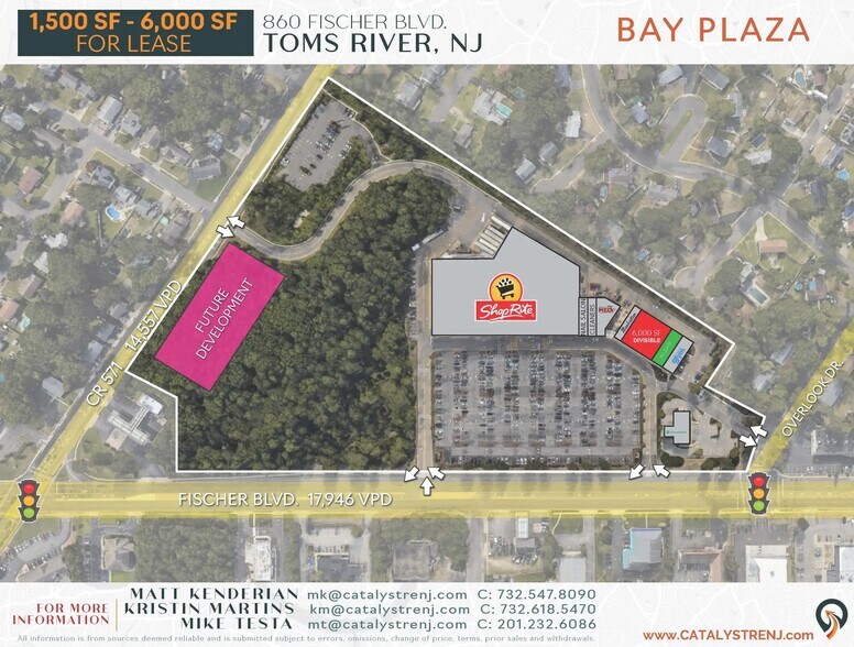 860 Fischer Blvd, Toms River, NJ à louer - Plan de site - Image 2 de 4