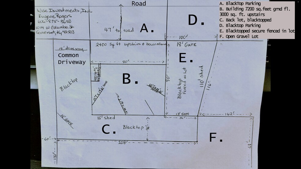 1014 W Columbia St, Somerset, KY for lease - Floor Plan - Image 3 of 4