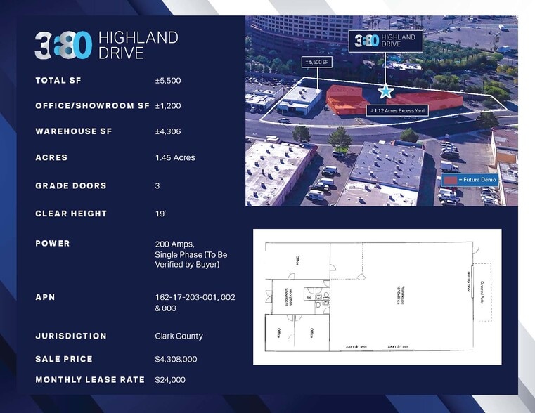 3680 S Highland Dr, Las Vegas, NV for lease - Building Photo - Image 2 of 7