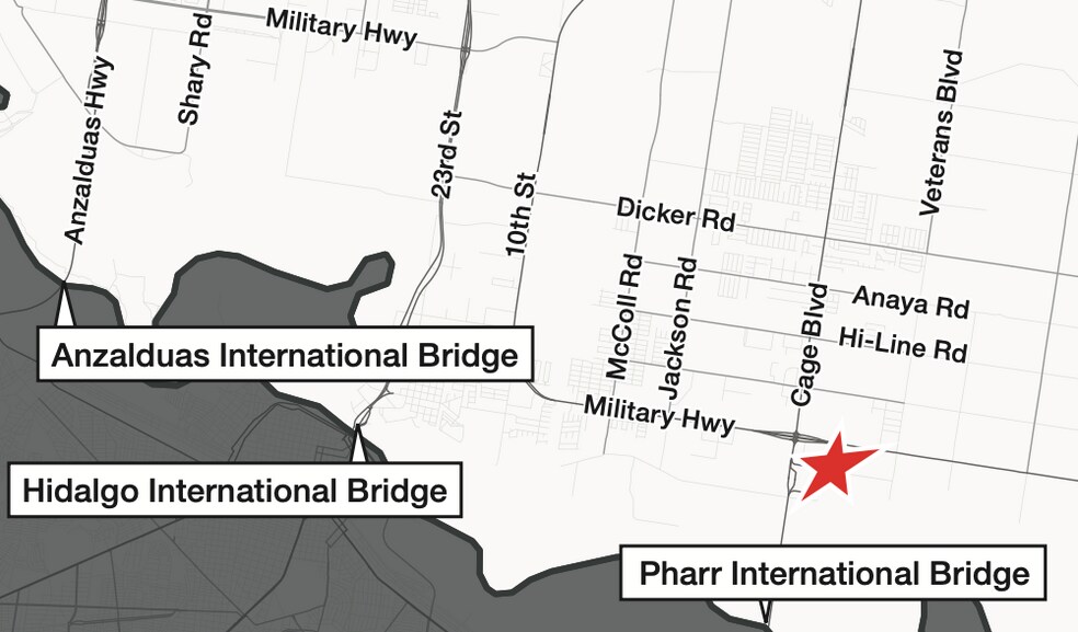 300-E Capote Central Ave, Pharr, TX à louer - Photo du bâtiment - Image 3 de 3