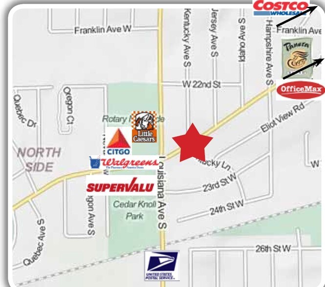 2326-2339 Louisiana Ave, Saint Louis Park, MN for lease - Aerial - Image 3 of 4