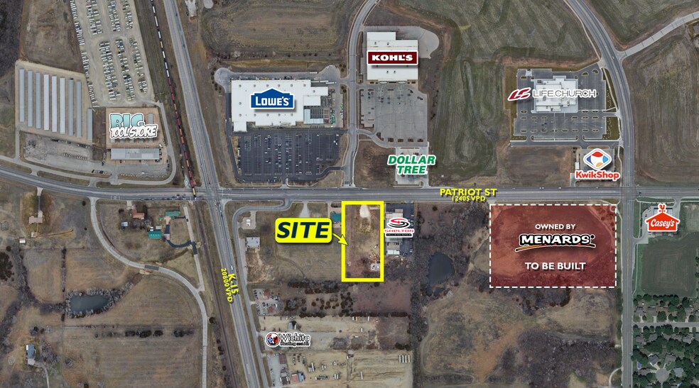 63rd St S & Hwy K-15, Derby, KS à vendre - Photo du bâtiment - Image 1 de 5