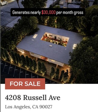 Plus de détails pour 4208 Russell Ave, Los Angeles, CA - Multi-résidentiel à vendre