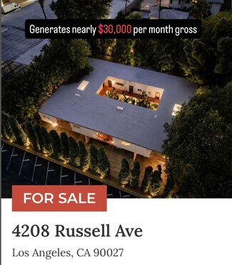 Plus de détails pour 4208 Russell Ave, Los Angeles, CA - Multi-résidentiel à vendre