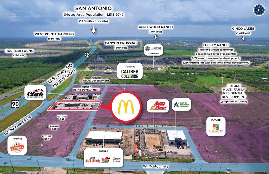 12328 W US Highway 90, San Antonio, TX à vendre - Aérien - Image 3 de 7