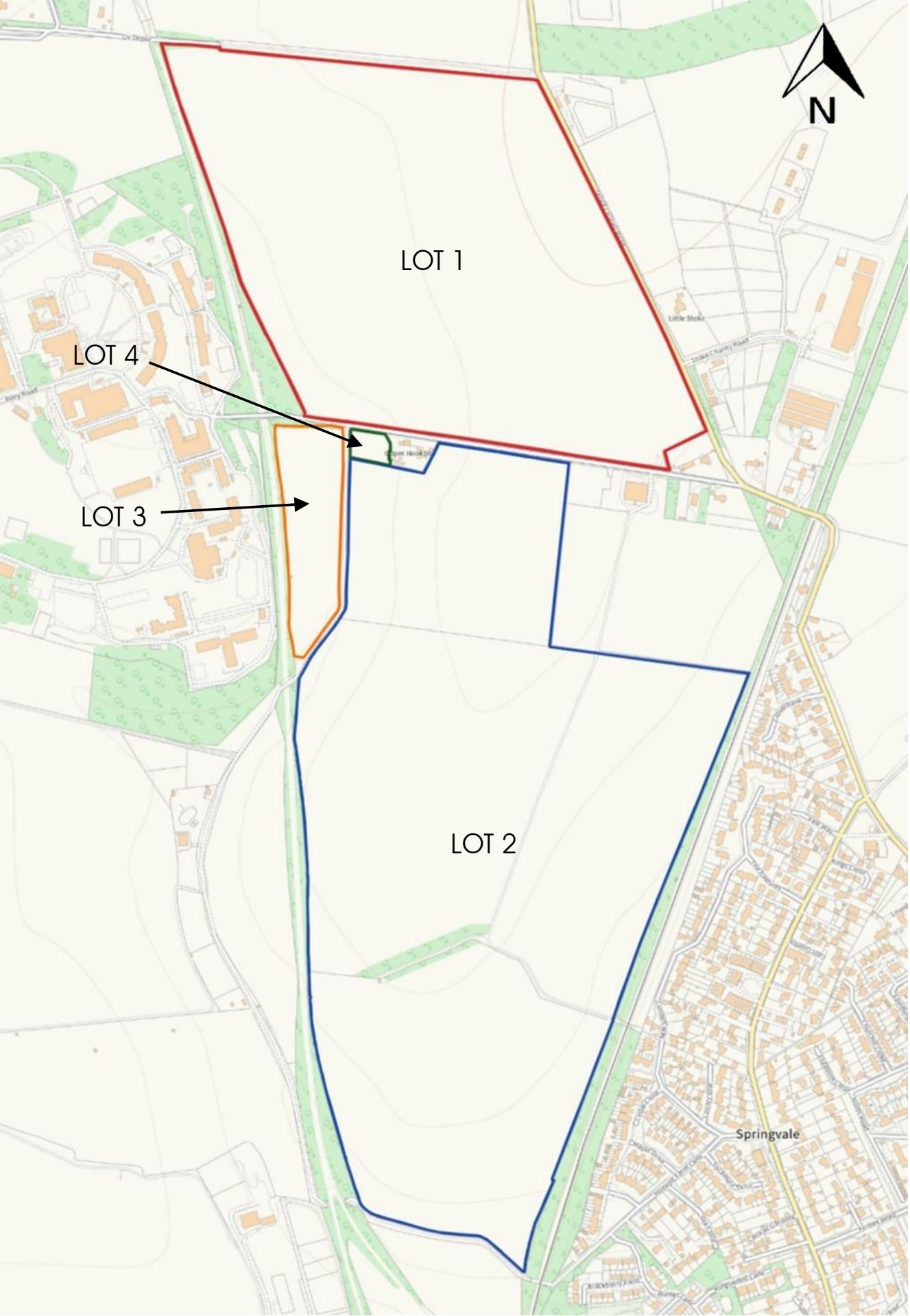 1 Worthy Down, Kings Worthy à vendre Plan cadastral- Image 1 de 3