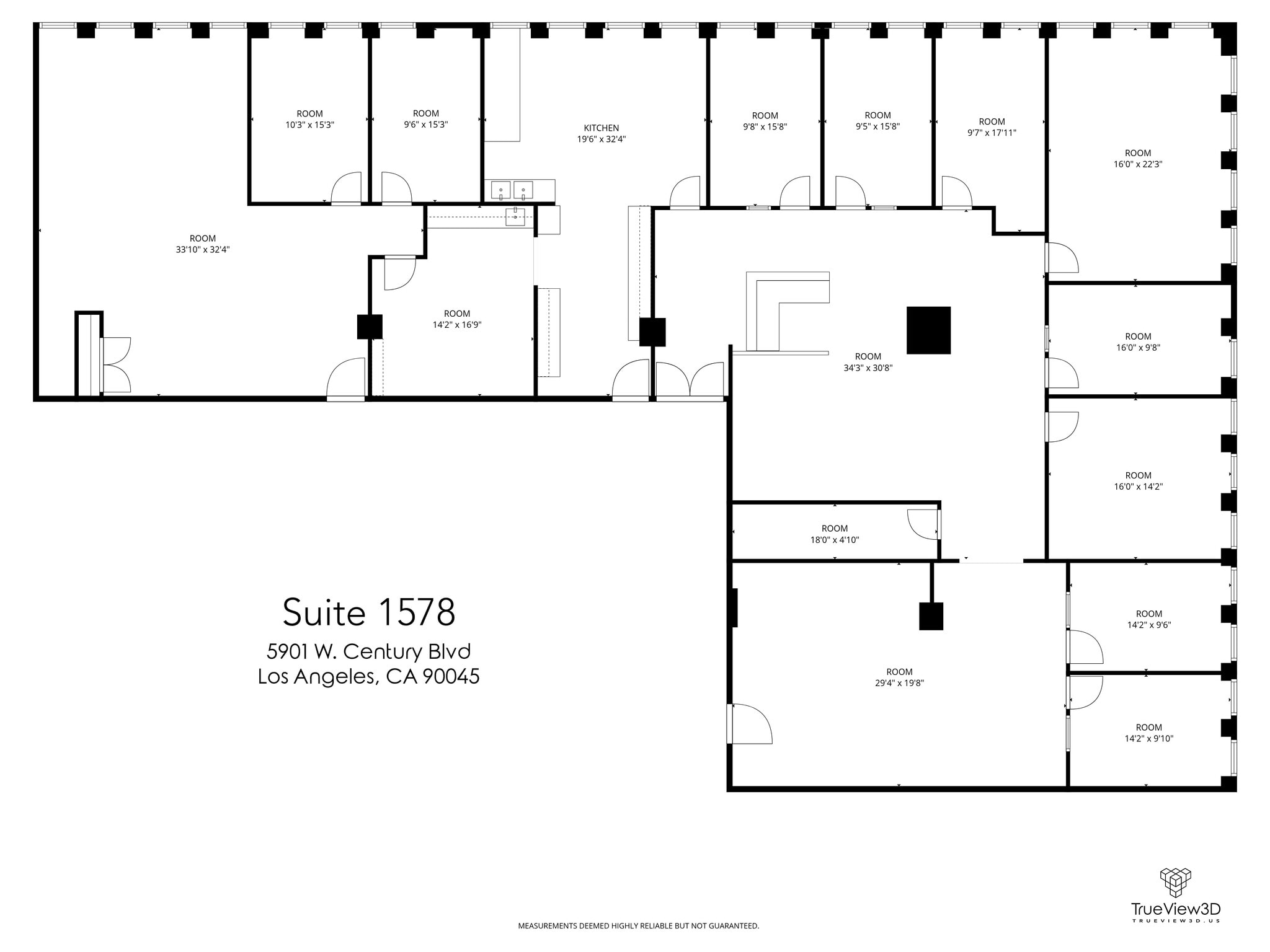 5901 W Century Blvd, Los Angeles, CA à louer Plan d’étage- Image 1 de 1