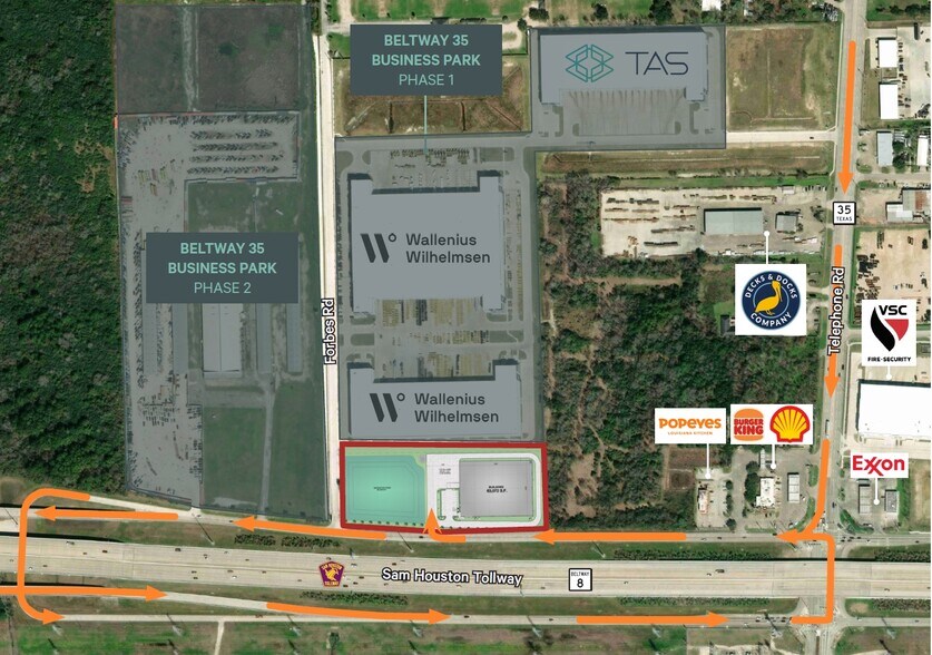 00 S Sam Houston Pky E, Houston, TX à vendre - Aérien - Image 3 de 4
