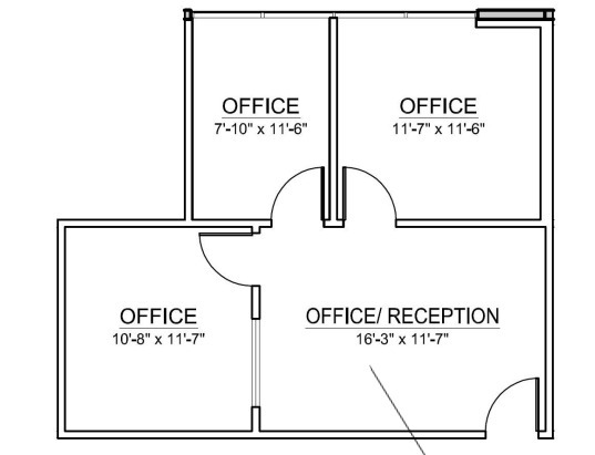 1318 N Monte Vista Ave, Upland, CA for lease Floor Plan- Image 1 of 1