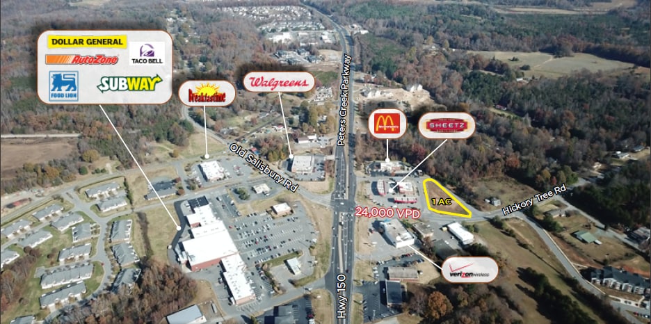 3380 Hickory Tree Rd, Winston-Salem, NC à vendre - Photo du bâtiment - Image 2 de 2