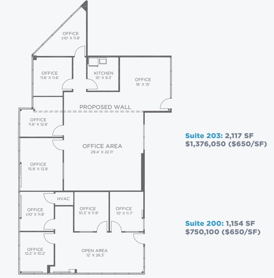 5080 Shoreham Pl, San Diego, CA 92122 - Unité 200 -  - Plan d’étage - Image 1 of 1