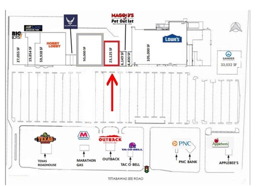 2268-2580 Tittabawassee Rd, Saginaw, MI à louer - Plan de site - Image 3 de 3
