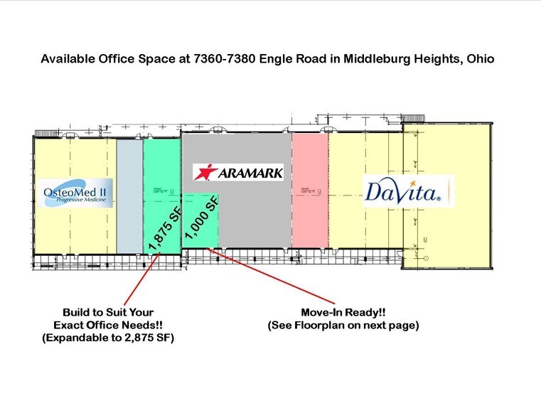 7360-7380 Engle Rd, Middleburg Hts, OH à louer - Plan de site - Image 2 de 5