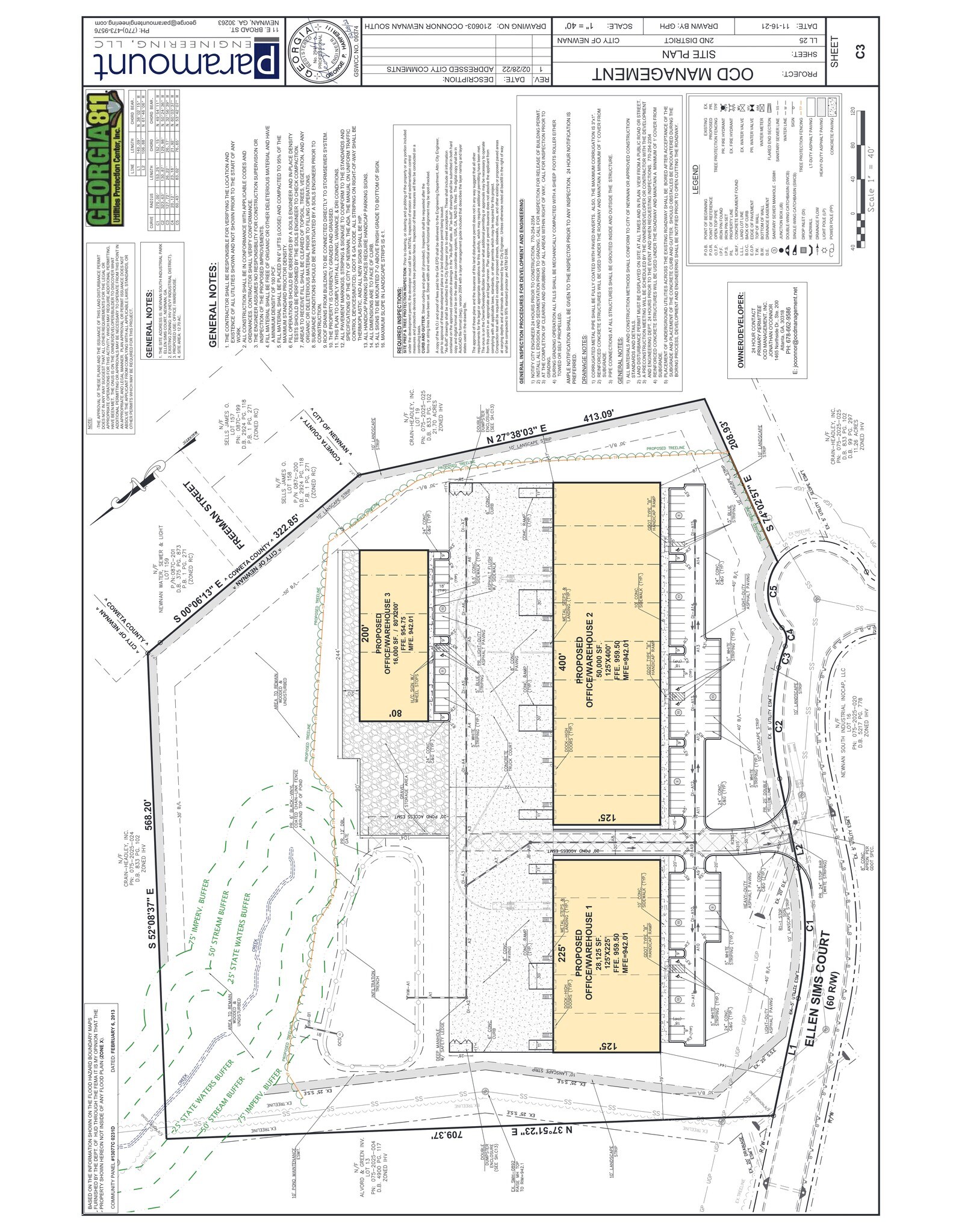 40 Ellen Sims Ct, Newnan, GA à louer Plan de site- Image 1 de 11