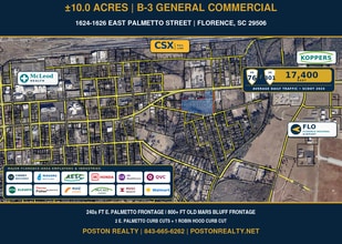 1624 E Palmetto St, Florence, SC for lease Aerial- Image 1 of 1